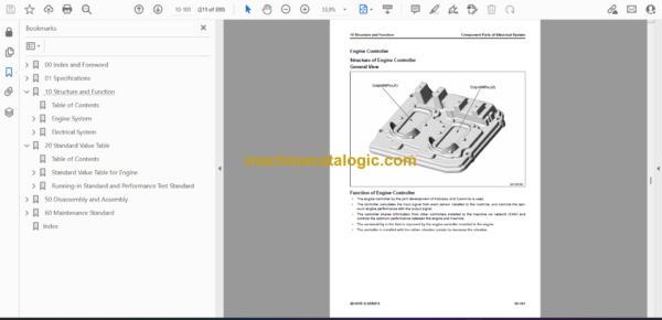 Komatsu 4D107E-5 Series Engine Shop Manual (SEN07009-00) - Image 2