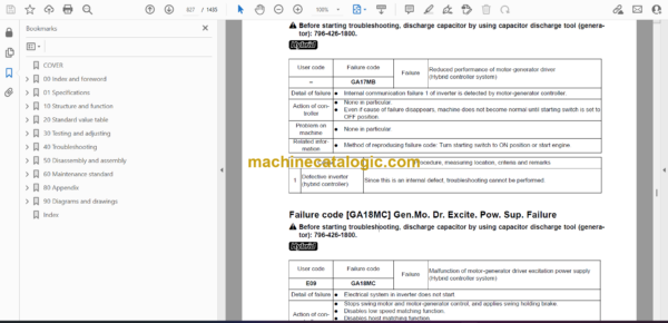 Komatsu HB205-1, HB215LC-1 Hydraulic Excavator Shop Manual (SEN05393-03) - Image 2