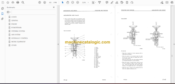Komatsu WS23S-1 Motor Scraper Shop Manual (SEBM0287A04) - Image 2
