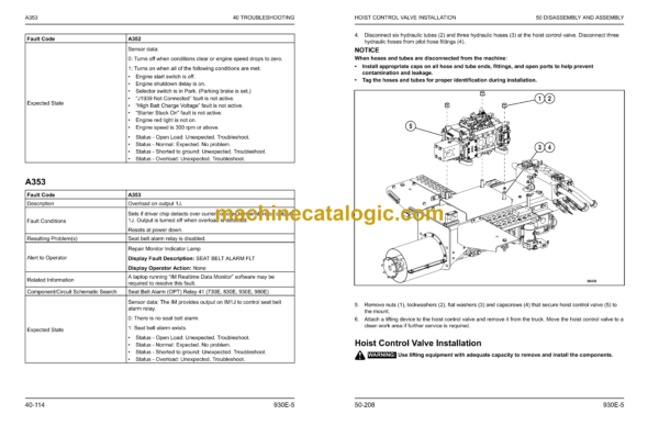 Komatsu 930E-5 Dump Truck Shop Manual (CEBM038103) - Image 3
