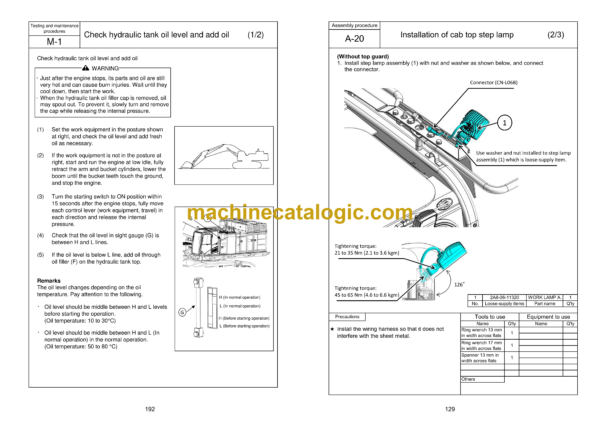 Komatsu PC950-11E0, PC950LC-11E0 Hydraulic Excavator Field Assembly Manual (GEN00268-03) - Image 2