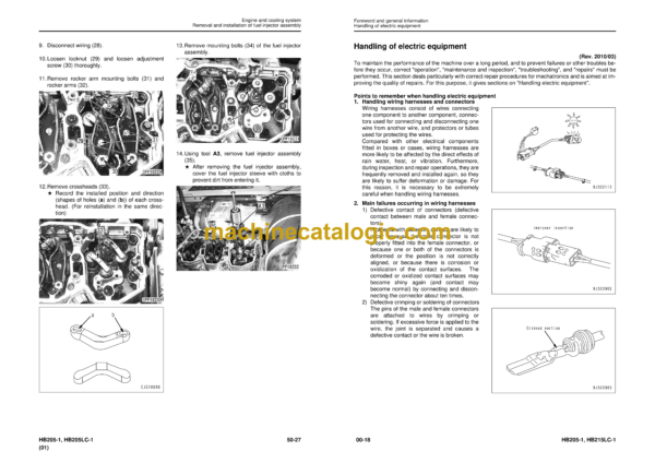 Komatsu HB205-1, HB215LC-1 Hydraulic Excavator Shop Manual (SEN05393-03) - Image 4