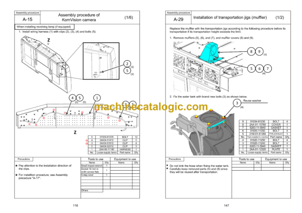 Komatsu PC950-11E0, PC950LC-11E0 Hydraulic Excavator Field Assembly Manual (GEN00268-03) - Image 3