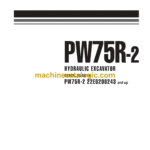 Komatsu PW75R-2 Hydraulic Excavator Shop Manual (WEBM001601)