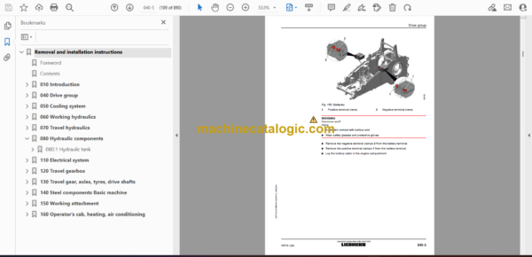 Liebherr PR 776-1296 Crawler Dozer Operating Manual - Image 2