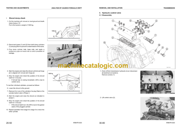 Komatsu WB97R-5E0 Backhoe Loader Shop Manual (WEBM008200) - Image 2
