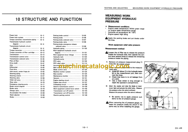 Komatsu WD420-3 Soil Compactor Shop Manual (SEBMW01100) - Image 3