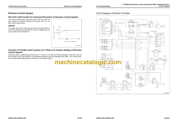 Komatsu HD465-10E0, HD605-10E0 Dump Truck Shop Manual (SEN06981-03) - Image 3