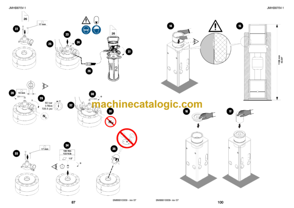 Komatsu JMHB870V-1 Hydraulic Breaker Shop Manual (SEN06681-07) - Image 4