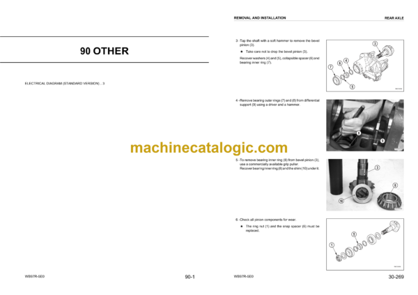 Komatsu WB97R-5E0 Backhoe Loader Shop Manual (WEBM008200) - Image 3