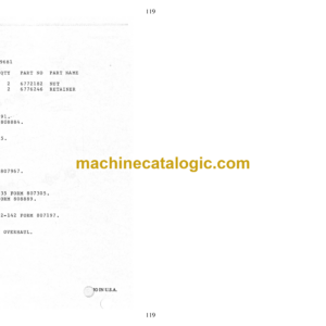 Hitachi R100-310HDT Parts Catalog