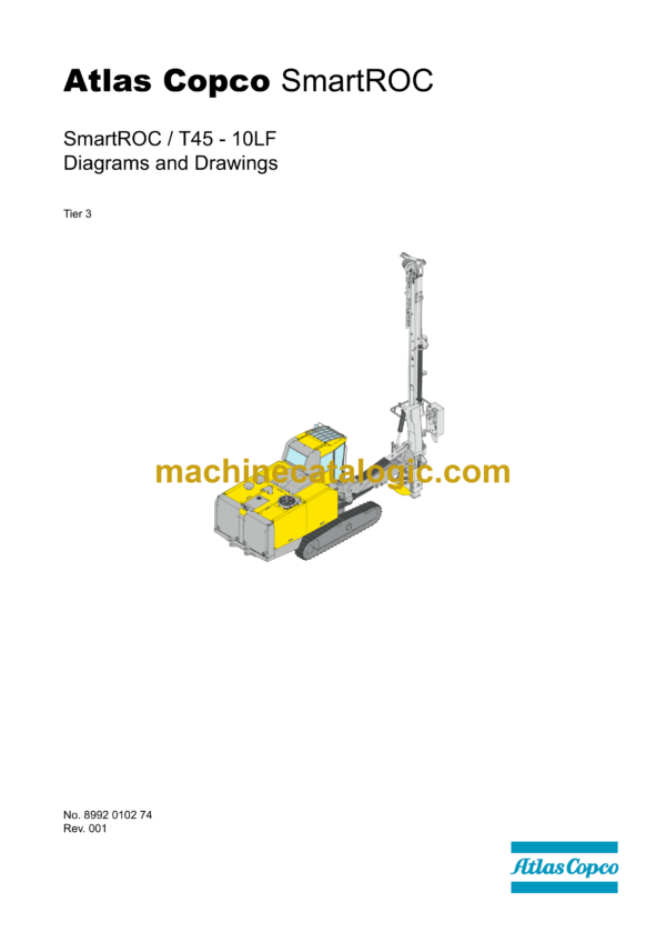 Atlas Copco SmartROC T40-11 Diagrams and Drawings Manual