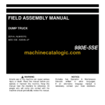 Komatsu 980E-5SE Dump Truck Field Assembly Manual (CEAW014000)