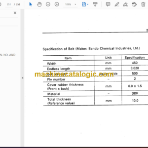 Komatsu BR100J-1, BR100R-1 Mobile Crusher Operation and Maintenance Manual (SEAM012200)