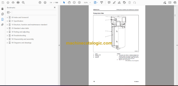 Komatsu PC2000-8 Hydraulic Excavator Shop Manual (SEN01607-37) - Image 2