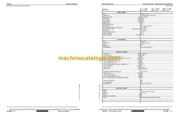Liebherr PR4 Litronic Crawler Tractor Service Manual [PR4_724-764_01-19] - Image 4
