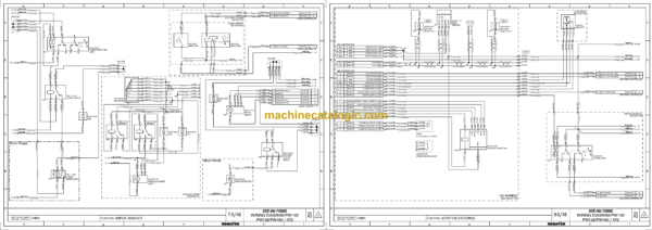 Komatsu PW148-11E0, PW158-11E0, PW160-11E0 Wiring Diagrams Manual (20E-06-70000) - Image 3