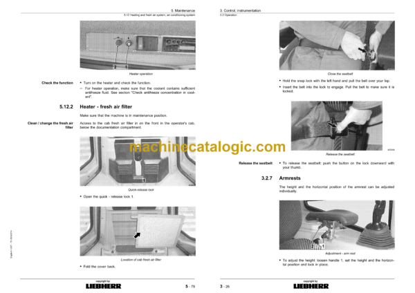 Liebherr PR 744L, PR 744LGP Crawler Dozer Operating Manual (From SN 13743) - Image 4