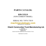 Hitachi R50-315D Parts Catalog