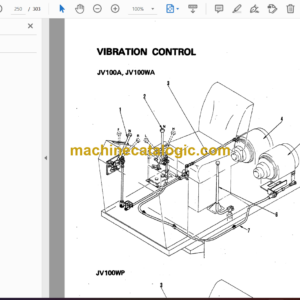 Komatsu JV100A-1, JV100WA-1, JV100WP-1 Vibration Roller Shop Manual (SEBM02650103K)