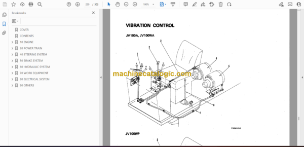 Komatsu JV100A-1, JV100WA-1, JV100WP-1 Vibration Roller Shop Manual (SEBM02650103K) - Image 2