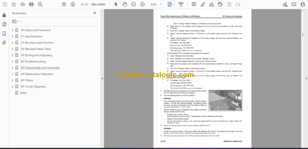 Komatsu WA800-8E0, WA900-8E0 Wheel Loader Shop Manual (SEN06751-17) - Image 2