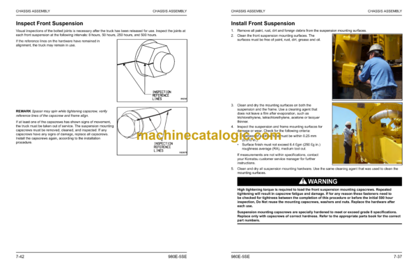 Komatsu 980E-5SE Dump Truck Field Assembly Manual (CEAW013605) - Image 3