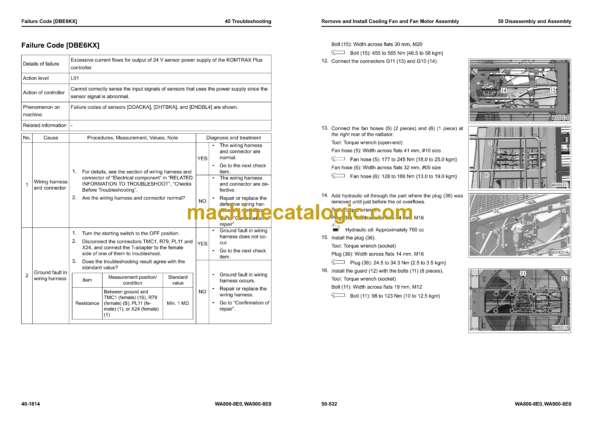 Komatsu WA800-8E0, WA900-8E0 Wheel Loader Shop Manual (SEN06751-17) - Image 4