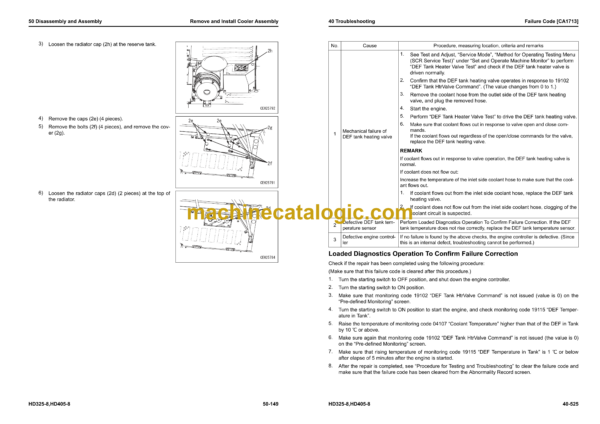 Komatsu HD325-8, HD405-8 Dump Truck Shop Manual (SEN06618-19) - Image 4