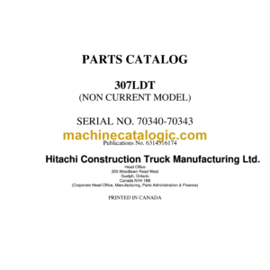 Hitachi R50-305LDT Parts Catalog