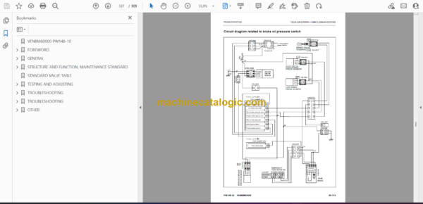 Komatsu PW148-10 Hydraulic Excavator Shop Manual (VENBM60000) - Image 2