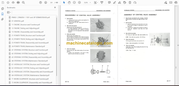 Komatsu PW60-1, PW60N-1 Wheeled Excavator Shop Manual (SEBM020BA00) - Image 2