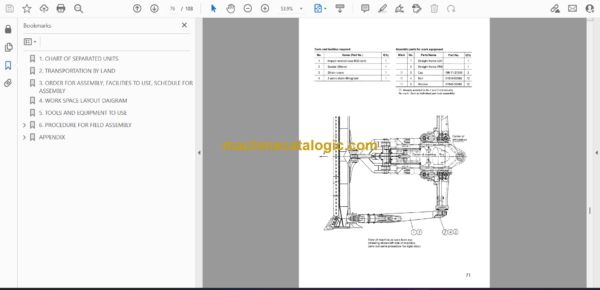 Komatsu WD900-3 Wheel Dozer Field Assembly Manual (SEAW002501) - Image 2