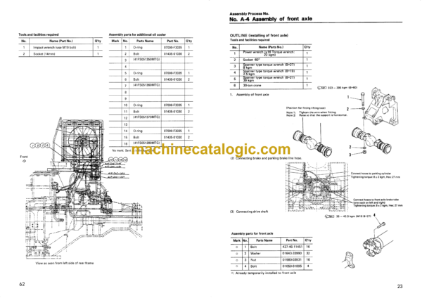 Komatsu WD900-3 Wheel Dozer Field Assembly Manual (SEAW002501) - Image 3
