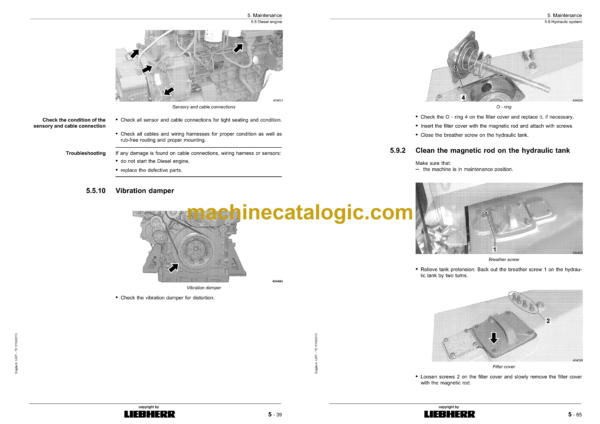 Liebherr PR 754 Litronic Crawler Dozer Operating Manual (From SN 10272) - Image 4