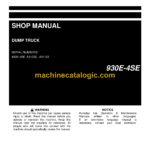 Komatsu 930E-4SE Dump Truck Shop Manual (CEBM024104)