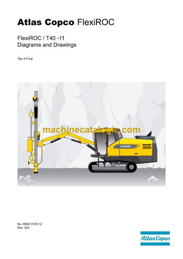 Atlas Copco FlexiROC T40-11 Tier 4 Final Diagrams and Drawings Manual