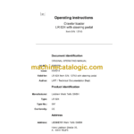 Liebherr LR 624 Crawler Loader Operating Manual (From SN 13743)