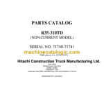 Hitachi R35-310TD Parts Catalog