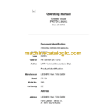 Liebherr PR 754 Litronic Model No.990 Crawler Dozer Operating Manual (From SN 13743)