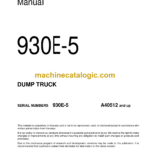 Komatsu 930E-5 Dump Truck Field Assembly Manual (CEAW014100)
