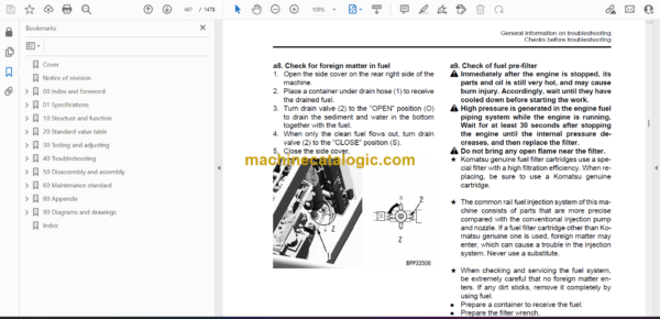 Komatsu HB205-1M0, HB215LC-1M0 Hydraulic Excavator Shop Manual (SEN06250-06) - Image 2