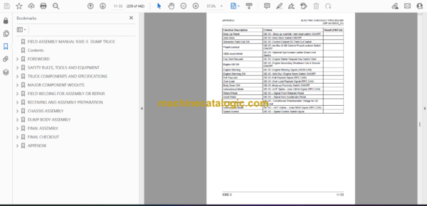 Komatsu 930E-5 Dump Truck Field Assembly Manual (CEAW014100) - Image 2