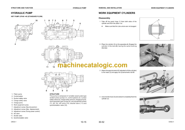 Komatsu CK35-1 Crawler Skid Steer Loader Shop Manual (WEBM007100) - Image 3