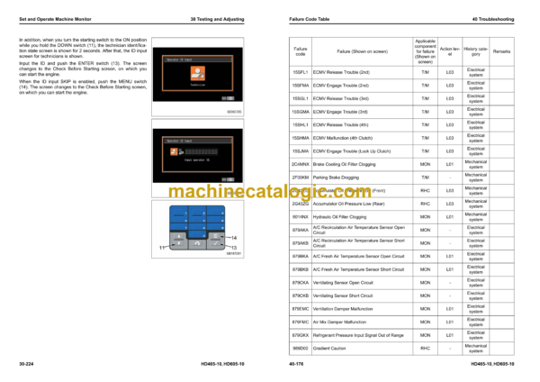 Komatsu HD465-10, HD605-10 Dump Truck Shop Manual (SEN06976-06) - Image 3
