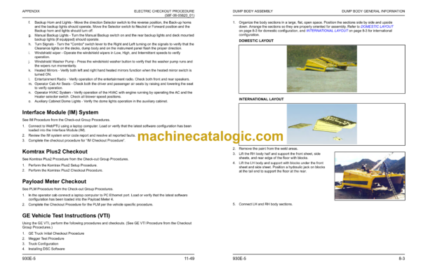 Komatsu 930E-5 Dump Truck Field Assembly Manual (CEAW014100) - Image 3
