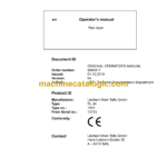 Liebherr RL 44 Pipe Layer Operating Manual (From SN 13743)