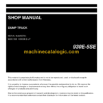 Komatsu 930E-5SE Dump Truck Shop Manual (CEBM041401)