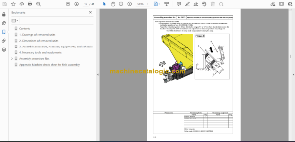 Komatsu HM400-3M0 Articulated Dump Truck Field Assembly Manual (GEN00125-07) - Image 2