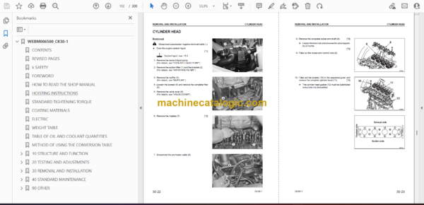Komatsu CK30-1 Crawler Skid Steer Loader Shop Manual (WEBM006500) - Image 2
